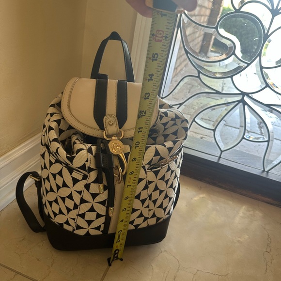 Spartina 449 Black and White Patterned Backpack